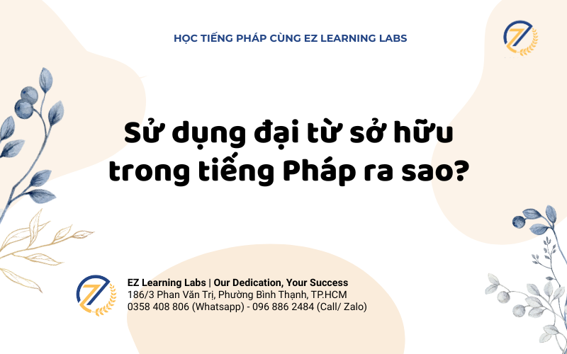 Sử dụng đại từ sở hữu trong tiếng Pháp ra sao?