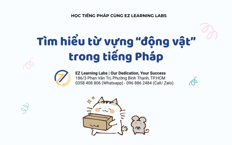từ vựng về động vật trong tiếng Pháp