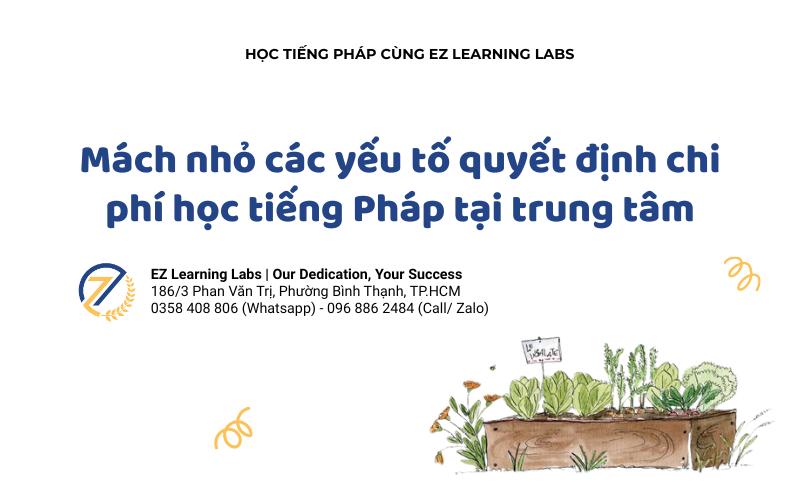 Các yếu tố quyết định chi phí học tiếng Pháp tại trung tâm