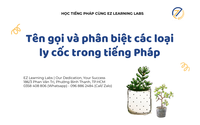 Tên gọi và phân biệt các loại ly cốc trong tiếng Pháp
