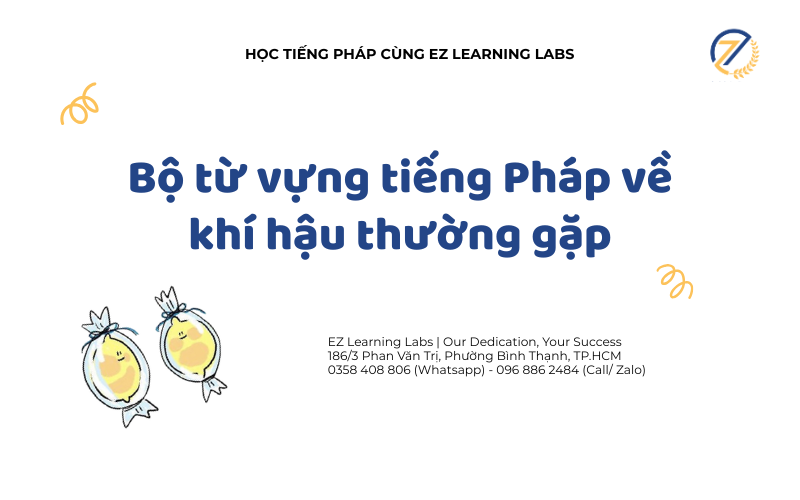Bộ từ vựng tiếng Pháp về khí hậu thường gặp